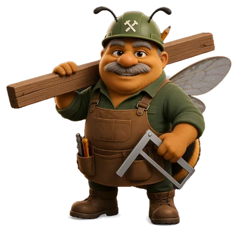 Gus Timberline, nuestra abeja de carpintería / estructuras