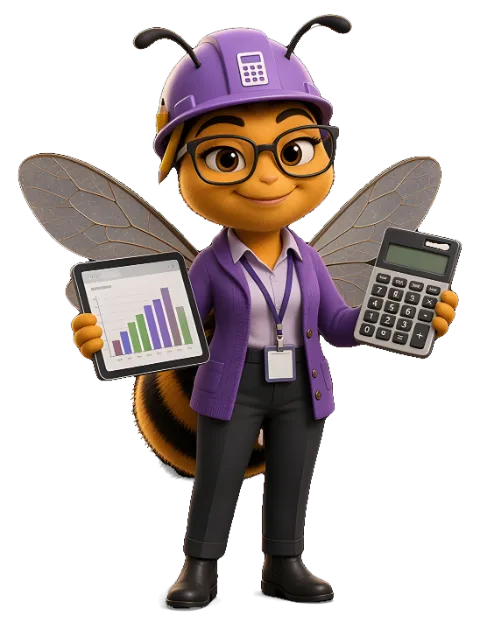 Penny Tallybright, nuestra abeja de oficina