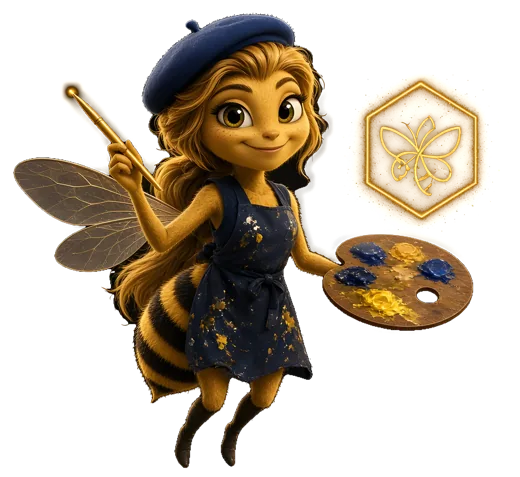 Abeja Pincel, uno de nuestros personajes guía