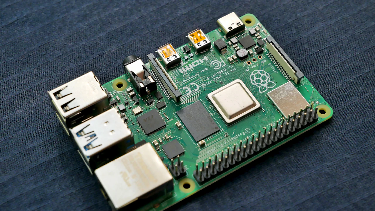 Una pequeña computadora de placa única